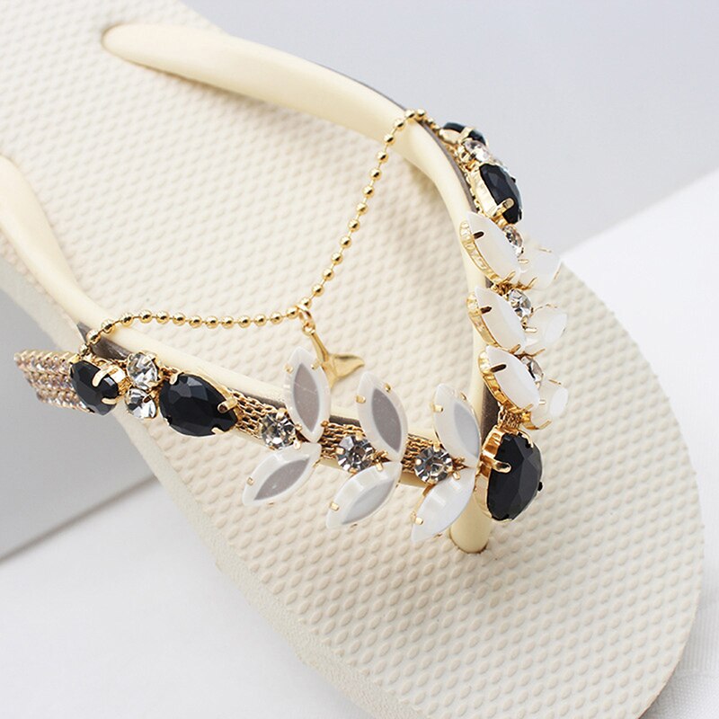 1PCS-Fashion-Slippers-Transparent-Crystal-Chain-Metal-Shiny-Rhinestone-Bikini-Connector-Buckle-DIY-Garment-Sewing-Accessories-2
