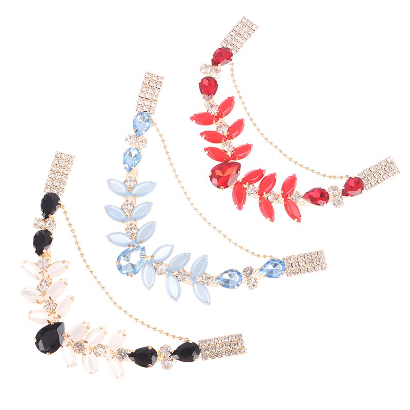 1PCS-Fashion-Slippers-Transparent-Crystal-Chain-Metal-Shiny-Rhinestone-Bikini-Connector-Buckle-DIY-Garment-Sewing-Accessories-3